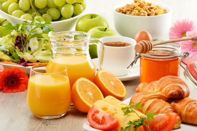 Fr&uuml;hst&uuml;ck im Chalet