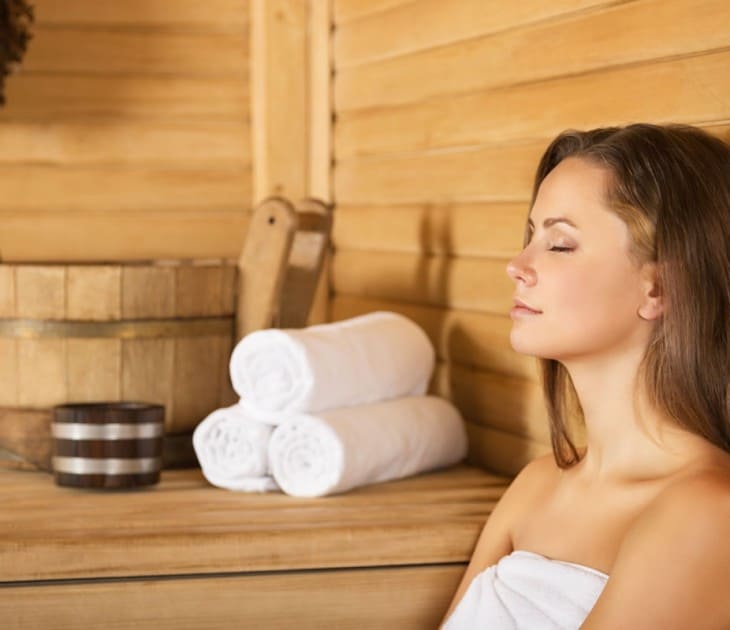 Entspannung in der Sauna